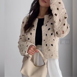 GORGEOUS ZARA NWT LIMITED EDITION Crochet Knit Cardigan